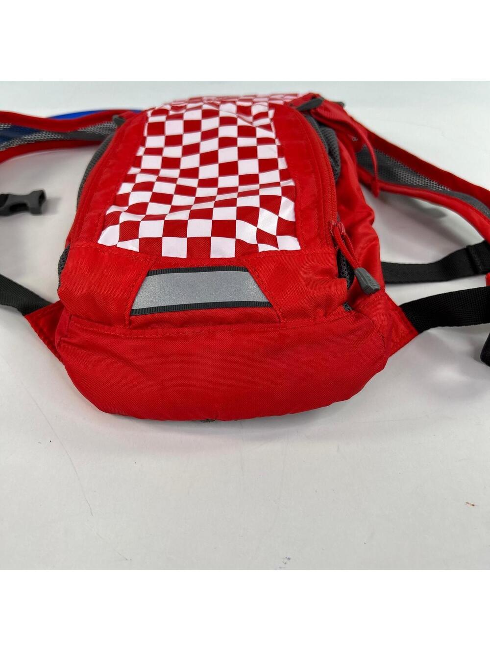 CamelBak Mini M.U.L.E. Kids Hydration Backpack Racing Red Checkered 1.5 L 50oz - Picture 6 of 7